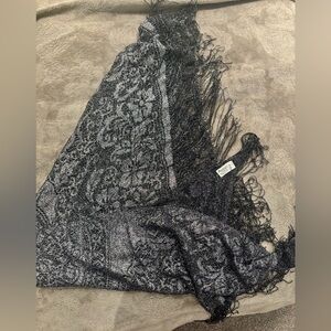 Accessocraft Black and Silver Shawl